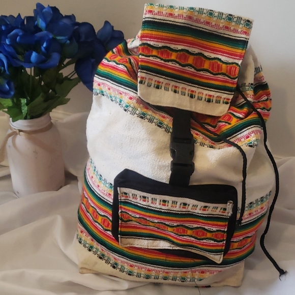 Colorful drawstring backpack - Picture 1 of 5